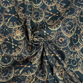 Steampunk- Cotton Printed Cotton Fabric. 100% Premium Cotton. By Meter,Half Meter, Long Quarter and Fat Quarter